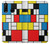 S3814 Piet Mondrian Line Art Composition Hülle Schutzhülle Taschen für Huawei P30 lite
