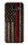 S3804 Fire Fighter Metal Red Line Flag Graphic Hülle Schutzhülle Taschen für LG G8 ThinQ