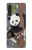 S3793 Cute Baby Panda Snow Painting Hülle Schutzhülle Taschen für LG Velvet