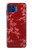 S3817 Red Floral Cherry blossom Pattern Hülle Schutzhülle Taschen für Motorola One 5G