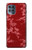 S3817 Red Floral Cherry blossom Pattern Hülle Schutzhülle Taschen für Motorola Moto G100