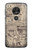 S3819 Retro Vintage Paper Hülle Schutzhülle Taschen für Motorola Moto G7 Power