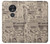 S3819 Retro Vintage Paper Hülle Schutzhülle Taschen für Motorola Moto G7 Power