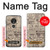 S3819 Retro Vintage Paper Hülle Schutzhülle Taschen für Motorola Moto G7 Power