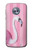 S3805 Flamingo Pink Pastel Hülle Schutzhülle Taschen für Motorola Moto X4