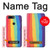 S3799 Cute Vertical Watercolor Rainbow Hülle Schutzhülle Taschen für OnePlus 5T