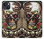 S0753 Skull Wing Rose Punk Hülle Schutzhülle Taschen für iPhone 13 mini