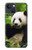 S1073 Panda Enjoy Eating Hülle Schutzhülle Taschen für iPhone 13 mini
