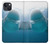 S1801 Beluga Whale Smile Whale Hülle Schutzhülle Taschen für iPhone 13 mini