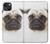 S1852 Pug Dog Hülle Schutzhülle Taschen für iPhone 13 mini