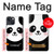 S2662 Cute Panda Cartoon Hülle Schutzhülle Taschen für iPhone 13 mini