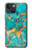 S2906 Aqua Turquoise Stone Hülle Schutzhülle Taschen für iPhone 13 mini