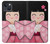 S3042 Japan Girl Hina Doll Kimono Sakura Hülle Schutzhülle Taschen für iPhone 13 mini