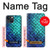 S3047 Green Mermaid Fish Scale Hülle Schutzhülle Taschen für iPhone 13 mini