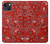 S3354 Red Classic Bandana Hülle Schutzhülle Taschen für iPhone 13 mini