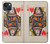 S3429 Queen Hearts Card Hülle Schutzhülle Taschen für iPhone 13 mini