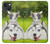 S3795 Grumpy Kitten Cat Playful Siberian Husky Dog Paint Hülle Schutzhülle Taschen für iPhone 13 mini