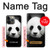 S1072 Panda Bear Hülle Schutzhülle Taschen für iPhone 13 Pro Max