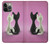 S1832 Love Cat Hülle Schutzhülle Taschen für iPhone 13 Pro Max