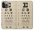 S2502 Eye Exam Chart Decorative Decoupage Poster Hülle Schutzhülle Taschen für iPhone 13 Pro Max