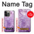 S2690 Amethyst Crystals Graphic Printed Hülle Schutzhülle Taschen für iPhone 13 Pro Max