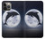 S3510 Dolphin Moon Night Hülle Schutzhülle Taschen für iPhone 13 Pro Max