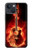 S0415 Fire Guitar Burn Hülle Schutzhülle Taschen für iPhone 13