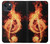S0493 Music Note Burn Hülle Schutzhülle Taschen für iPhone 13