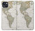 S0604 World Map Hülle Schutzhülle Taschen für iPhone 13