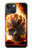 S0863 Hell Fire Skull Hülle Schutzhülle Taschen für iPhone 13