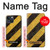 S2231 Yellow and Black Line Hazard Striped Hülle Schutzhülle Taschen für iPhone 13