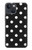 S2299 Black Polka Dots Hülle Schutzhülle Taschen für iPhone 13