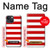 S2364 Red and White Striped Hülle Schutzhülle Taschen für iPhone 13