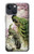 S2773 Peacock Chinese Brush Painting Hülle Schutzhülle Taschen für iPhone 13