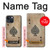 S2928 Vintage Spades Ace Card Hülle Schutzhülle Taschen für iPhone 13