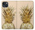 S3490 Gold Pineapple Hülle Schutzhülle Taschen für iPhone 13