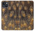 S3691 Gold Peacock Feather Hülle Schutzhülle Taschen für iPhone 13