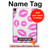 S2214 Pink Lips Kisses Hülle Schutzhülle Taschen für iPad mini 6 7, iPad mini (2021,2024)