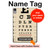 S2502 Eye Exam Chart Decorative Decoupage Poster Hülle Schutzhülle Taschen für iPad mini 6 7, iPad mini (2021,2024)