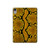 S3365 Yellow Python Skin Graphic Print Hülle Schutzhülle Taschen für iPad mini 6 7, iPad mini (2021,2024)