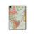 S3418 Vintage World Map Hülle Schutzhülle Taschen für iPad mini 6 7, iPad mini (2021,2024)