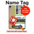S3543 Luggage Tag Art Hülle Schutzhülle Taschen für iPad mini 6 7, iPad mini (2021,2024)