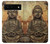S0344 Buddha Rock Carving Hülle Schutzhülle Taschen für Google Pixel 6