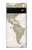 S0604 World Map Hülle Schutzhülle Taschen für Google Pixel 6