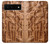 S1307 Fish Wood Carving Graphic Printed Hülle Schutzhülle Taschen für Google Pixel 6