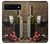 S1316 Grapes Bottle and Glass of Red Wine Hülle Schutzhülle Taschen für Google Pixel 6
