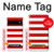 S2364 Red and White Striped Hülle Schutzhülle Taschen für Google Pixel 6