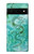 S2653 Dragon Green Turquoise Stone Graphic Hülle Schutzhülle Taschen für Google Pixel 6