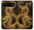 S2804 Chinese Gold Dragon Printed Hülle Schutzhülle Taschen für Google Pixel 6
