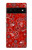 S3354 Red Classic Bandana Hülle Schutzhülle Taschen für Google Pixel 6